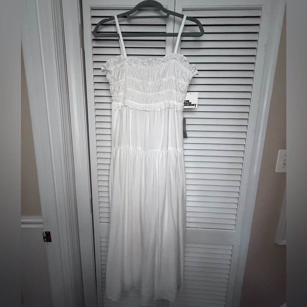Elegant White Maxi Dress NWT